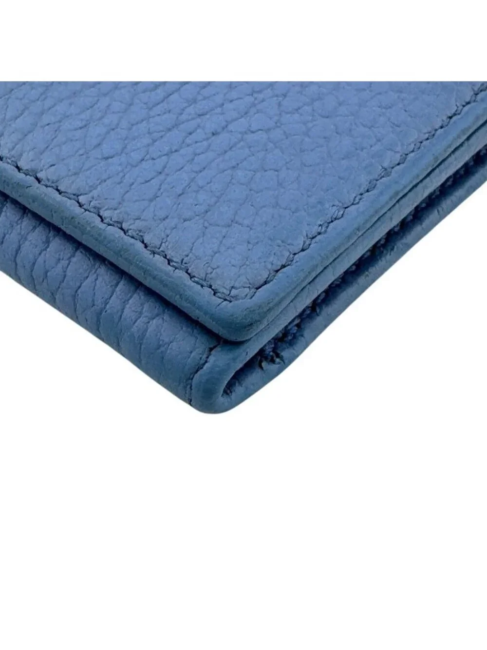 Gucci GG Marmont Perforated Leather Card Case Blue